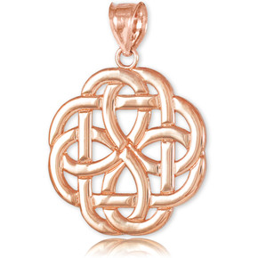 Rose Gold Triquetra Celtic Trinity Pendant Necklace Rose Gold Triquetra Celtic Trinity Pendant Necklace