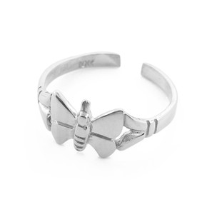 Butterfly Silver Toe Ring