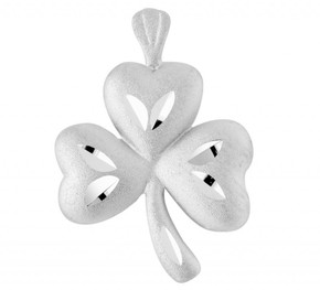 White Gold Clover Pendant