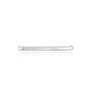 925 Solid Sterling Silver Straight Bar Necklace