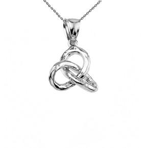 Sterling Silver Celtic Trinity Knot Pendant Necklace