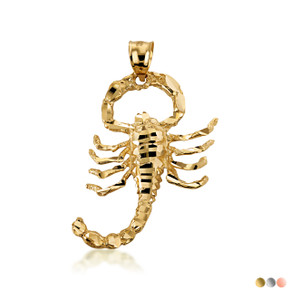 10K/14K Gold Scorpion Pendant Necklace