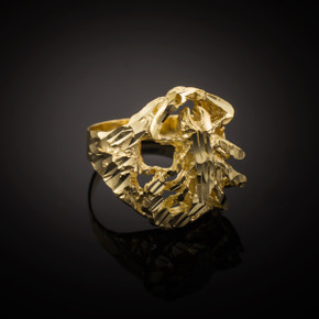 Gold Scorpion Diamond Cut Ring(Available in Yellow/Rose/White Gold)