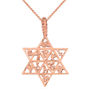 Gucci 925 Silver Star of David Jewish Symbol Necklace 13g32 at 1stDibs