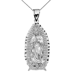 The Blessed Virgin Mary-Our Lady of Guadalupe Yellow Gold Pendant