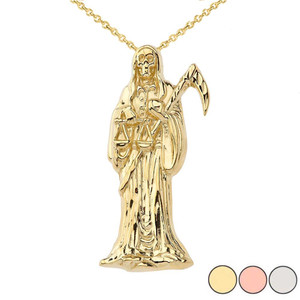 Santa Muerte Grim Reaper Pendant 