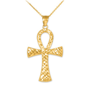 10k gold ankh pendant