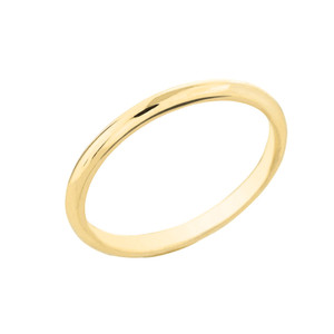 Yellow Gold Classic Wedding Band 4MM