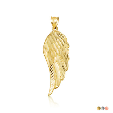 Gold Angel Wing Pendant