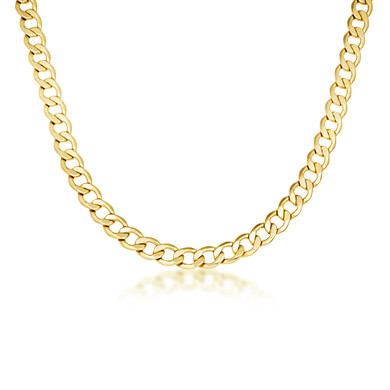 3.68mm Men’s Gold Miami Cuban Link Chain Necklace