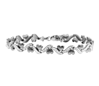 Yellow Gold Bracelet - The Mini Hearts Bracelet