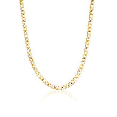 3.36mm Hollow Men's Gold Miami Cuban Link Chain Necklace