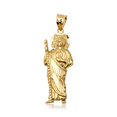 10K/14K Gold San Judas Pendant Necklace (Available in Small & Large)