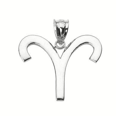 925 Sterling Silver Aries Zodiac Sign Custom Pendant