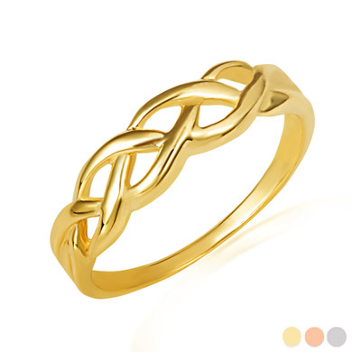 Gold Celtic Trinity Weave Ring