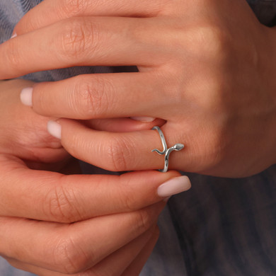 Silver Snake Ring