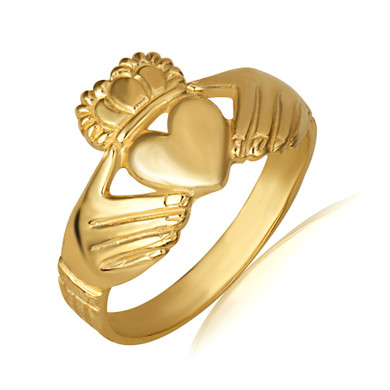 Gold Woman's Eternal Irish Claddagh Ring