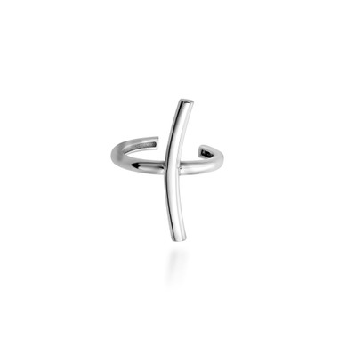 Sterling Silver Straight Sleek Ear Cuffs 