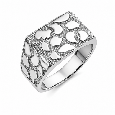 Sterling Silver 12mm Mens Nugget Ring