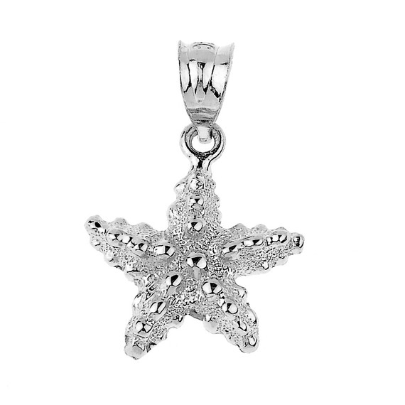 .925 Sterling Silver Starfish Pendant
