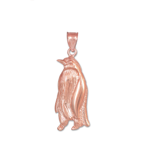 Rose Gold Penguin Pendant Necklace