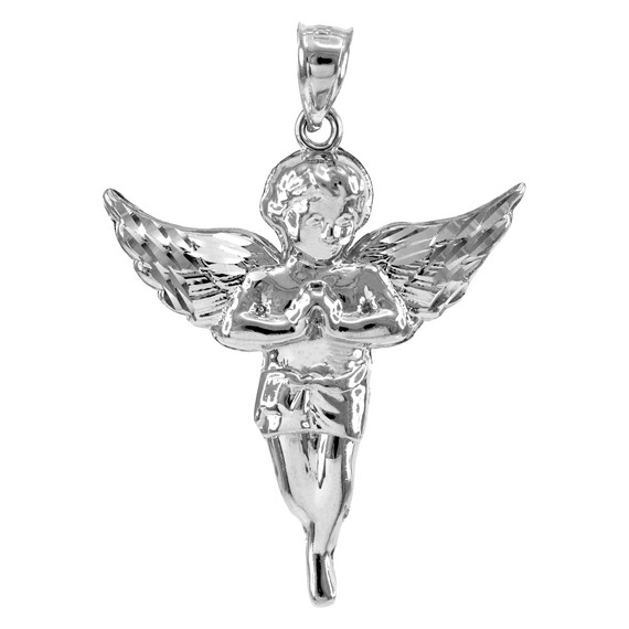 925 Sterling Silver Angel Pendant Necklace