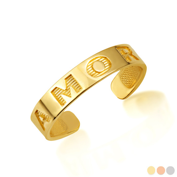 Gold Woman's Unique Amor Toe Ring