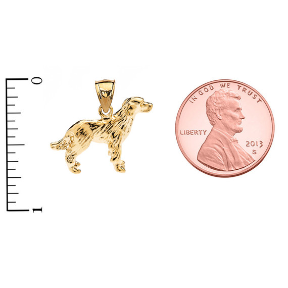 Yellow Gold Labrador Pendant