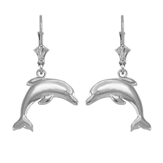 Gold Dolphin Earrings(Available in Yellow/Rose/White Gold)