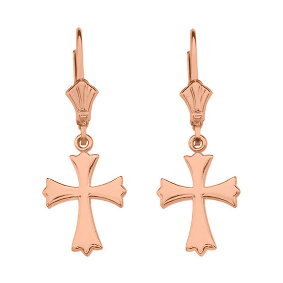 Gold Roman Catholic Earrings(Available in Yellow/Rose/White Gold)