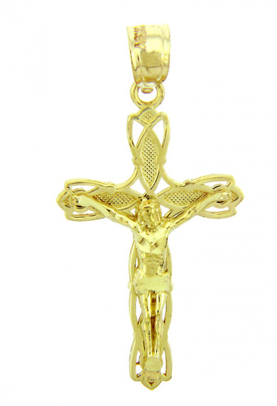 Yellow Gold Crucifix Pendant - The Forgiveness Crucifix