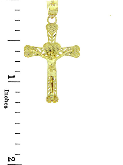 Yellow Gold Crucifix Pendant - The Salvation Crucifix