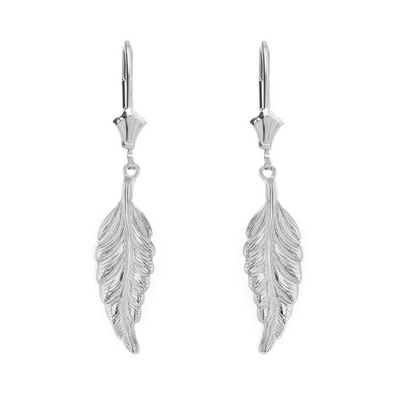 Bohemia Boho Feather Drop Earring Set(Available In Yellow/Rose/White Gold)
