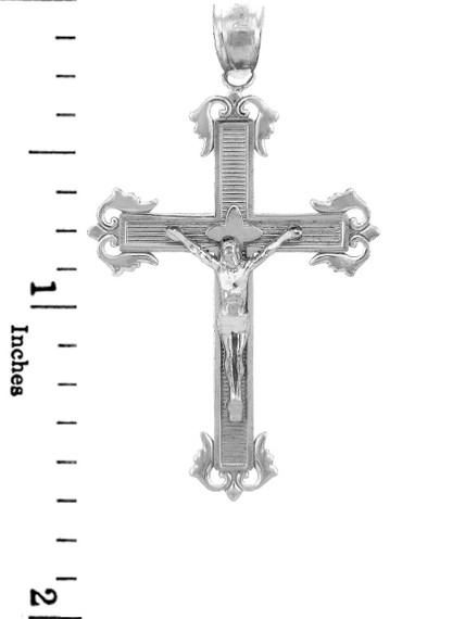 Sterling Silver Crucifix Pendant Necklace- The Passion Crucifix
