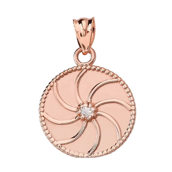 Gold Armenian Diamond Eternity Pendant Necklace(Available in Yellow/Rose/White)