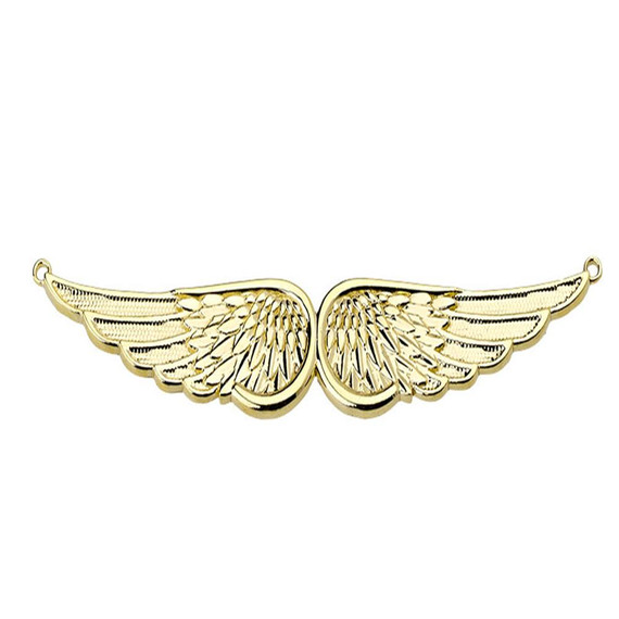 Yellow Gold Angel Wings Necklace