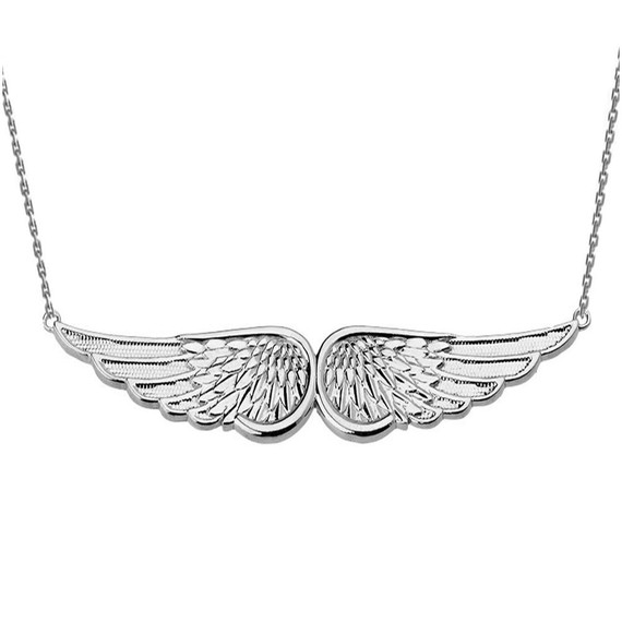 Sterling Silver Angel Wings Necklace