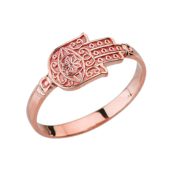 Rose Gold Hamsa Ring