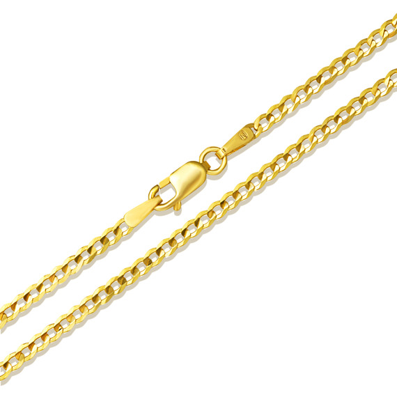 2.65mm Men’s Gold Miami Cuban Link Chain Necklace link