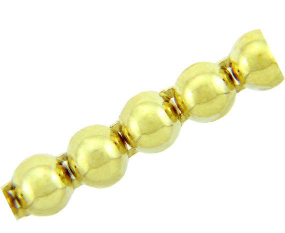 Yellow Gold Bracelet - The Classic Pearl Link Bracelet