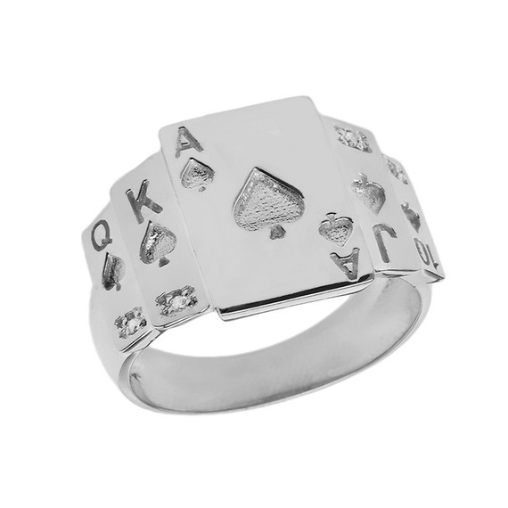 Royal Flush Diamond Ring(Available in Yellow/Rose White Gold)