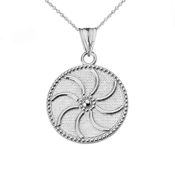 Armenian Eternity (0.94") Pendant Necklace in Sterling Silver