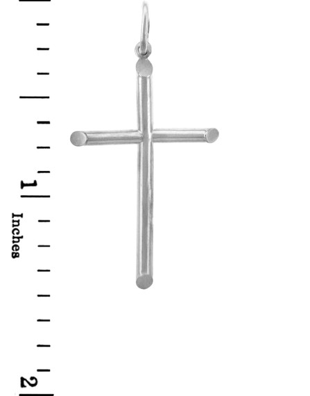 White Gold Crosses - Small Gold Cross Pendant