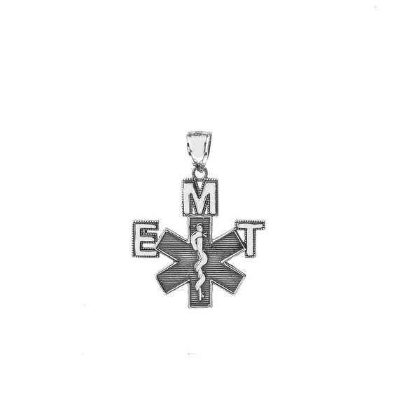 Vintage EMT Pendant Necklace in Sterling Silver