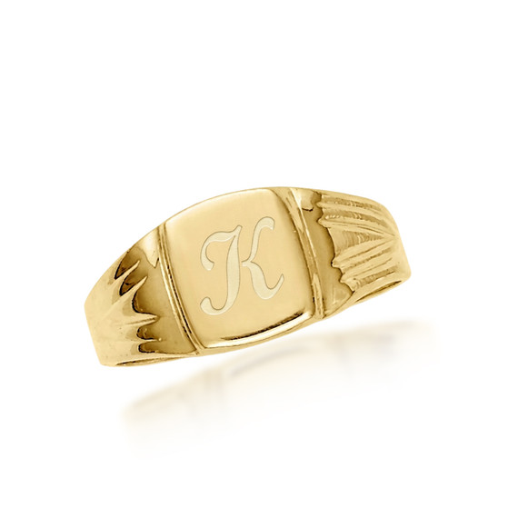 Signet Gold Mens Ring