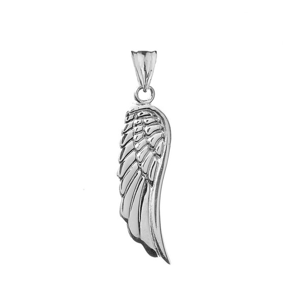 Sterling Silver Angel Wings Pendant Necklace