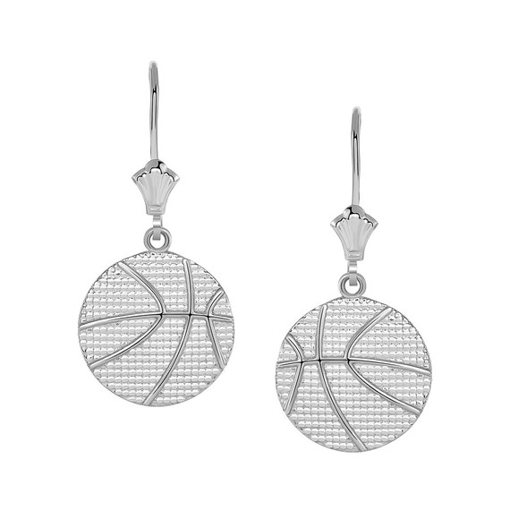 Basketball Leverback Earrings(Available in Yellow/Rose/white Gold)