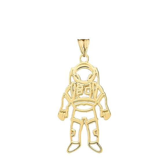 Astronaut  Pendant Necklace In Gold (Yellow/Rose/White)