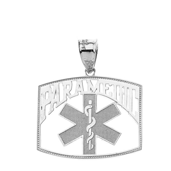 Paramedic Medical Specialist Pendant Necklace in Solid Gold (Yellow/Rose/White)