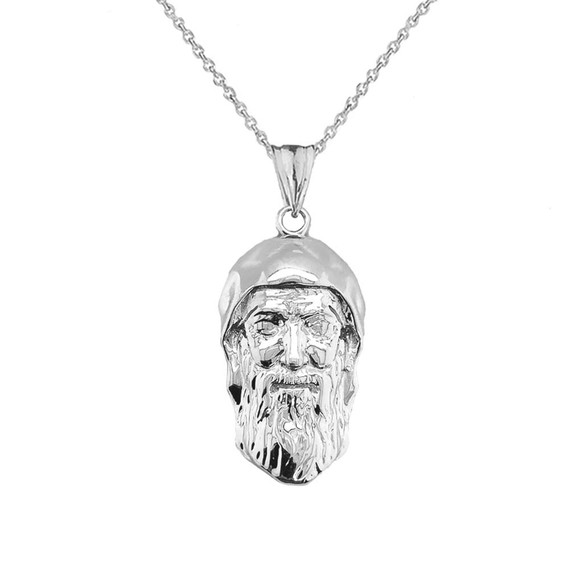 Saint Charbel/Sharbel Makhlouf Pendant Necklace in Sterling Silver
